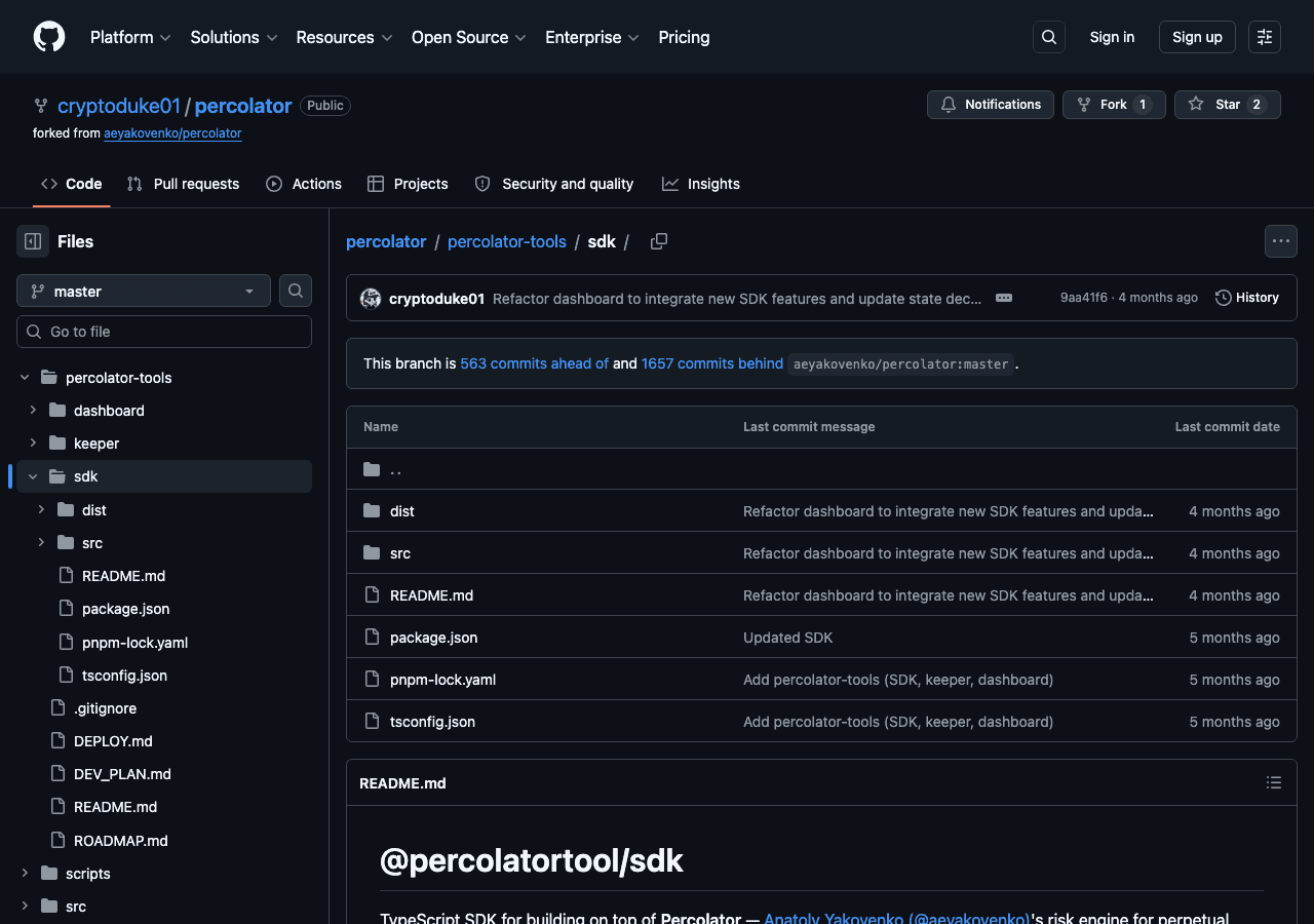 Percolator SDK & Audit