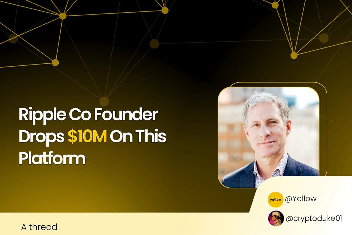 Ripple Co-founder Drops $10M on this Platform!